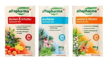 ALTAPHARMA Lecznicza Sól do Kąpieli ZESTAW 3 szt