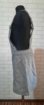 DIVIDED H&M spódnica na szelkach pepitka XS 34