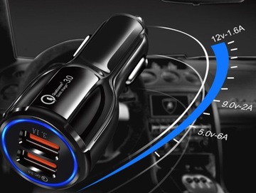АВТОМОБИЛЬНОЕ ЗАРЯДНОЕ УСТРОЙСТВО 3.1A LED QUICK CHARGE 3.0