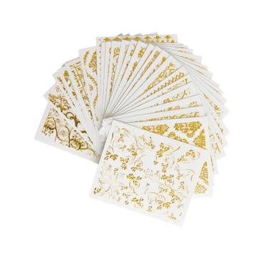 NAKLEJKI NA PAZNOKCIE VINTAGE 20 ARKUSZY