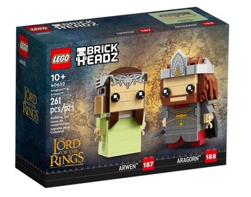 LEGO Brickheadz 40632 Aragorn i Arwena LOTR