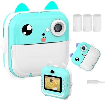 МИНИ-ПРИНТЕР МГНОВЕННОЙ ТЕРМОСТИ DRUKUŚ 2 ЦВЕТА + 12 РОЛИКОВ