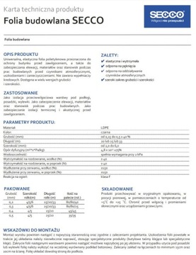 Фольга изоляционная строительная 4х25м 0,5мм сертификат SECCO