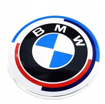 BMW EMBLEMAT ZNACZEK LOGO 74mm NA MASKĘ KLAPĘ