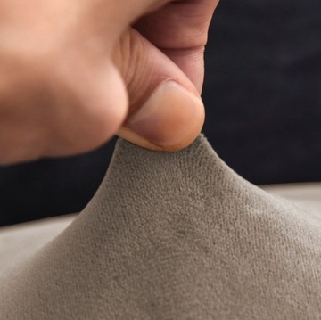 НАБОР ИЗ 4 ШТ. ЧЕХОЛЫ ДЛЯ СТУЛА XL COLOL БЕЖЕВЫЙ ПЛОТНЫЙ ВЕЛЮР