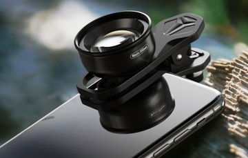 APEXEL LENS OVERLAY МАКРО-ЛИНЗА ДЛЯ ТЕЛЕФОНА НА ЗАЖИМЕ 100 ММ МАКРО