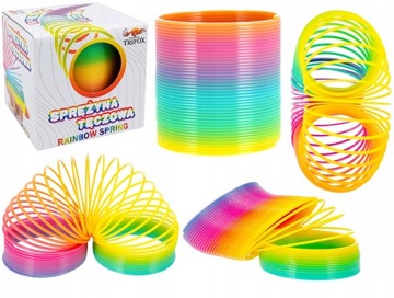 SPRĘŻYNA TĘCZOWA MAGICZNA KOLOROWA SPRĘŻYNKA