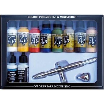 Vallejo: Model Air - Airbrush + Basic Colors 10x17