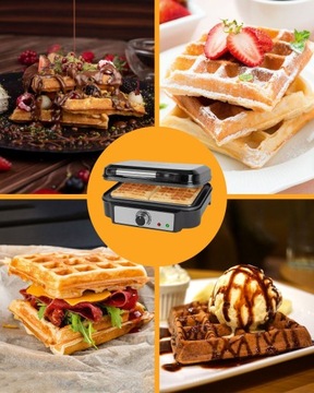 Вафельница 2 БОЛЬШИЕ ХРУСТЯЩИЕ ВАФЛИ СИЛА Вафельница