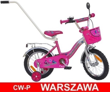 Rower 14 cali TWINKLE Classic PINK/Chrom WARSZAWA