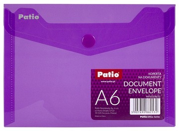 KOPERTA NA DOKUMENTY A6 PATIO PAT6133A/12 FIOLETOW