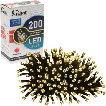 Lampki choinkowe 200 led z programatorem