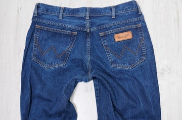 WRANGLER TEXAS JEANS spodnie męskie granatowe PREMIUM 34/30 pas 88