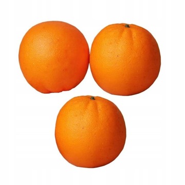 3x sztuczna pomarańcza.