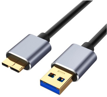 KABEL PRZEWÓD USB 3.0 A-B MICRO B 3.2 USB DO DYSKU HDD ZEWNĘTRZNEGO 0,5m