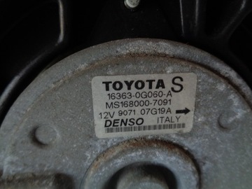 AVENSIS T25 2.0 D VENTILÁTOR CHLADIČE KOMPLET