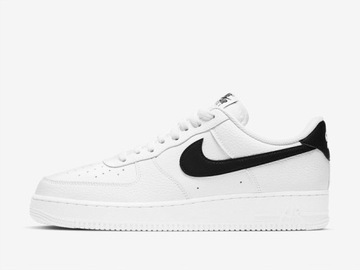 Buty Sportowe Męskie NIKE AIR FORCE 1 '07 LOW Białe Czarne CT2302-100 r 41