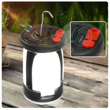 ТУРИСТИЧЕСКИЙ КЕМПИНГОВЫЙ ФОНАРЬ СОЛНЕЧНЫЙ ФОНАРЬ 6-режимный