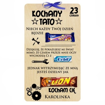 Dzień ojca TATY prezent TABLICZKA ZAWIESZKA M
