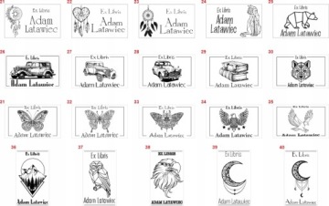Штамп EX LIBRIS 50x30 с коробкой - ПРЕЗЕНТ