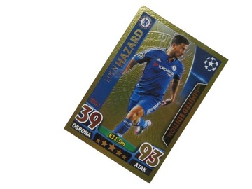 CHAMPIONS LEAGUE 2015/2016 KARTA PIŁKARSKA LIMITED GOLD HAZARD CHELSEA
