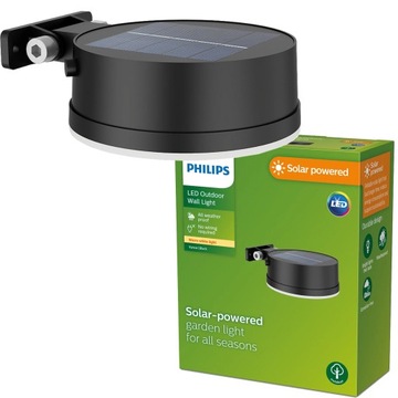 PHILIPS Lampa Solarna Ogrodowa LED Kinkiet solarny VYNCE 1,5W 2700K IP44
