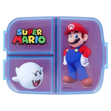 ŚNIADANIÓWKA trzykomorowa lunch box SUPER MARIO