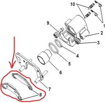 2x REAR BRAKE BLOCKS QUAD Linhai Hytrack 700/710S OEM!