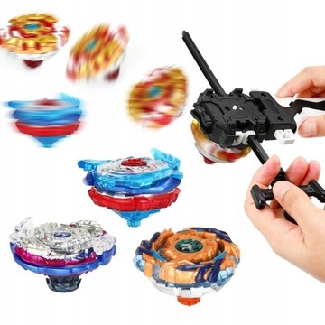 4 SZT BĄCZEK WIRUJĄCY BURST BEYBLADE DYSK SPINNER