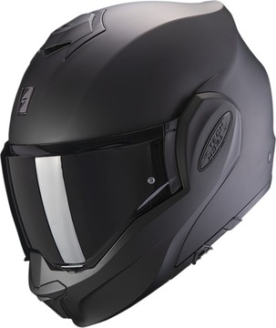 Kask motocyklowy szczękowy Scorpion EXO-TECH MAT BLACK r M WYPRZEDAŻ