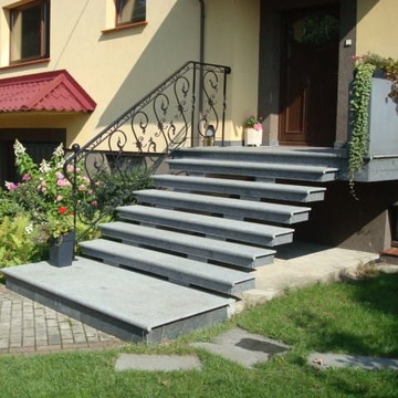 Гранитная ступень + набор подступенков Bullnose G603 135x35x2 / 135x15x2
