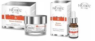 Norel Odmładzający zestaw Retinol H10 Trójaktywny krem DK252 + serum DA256