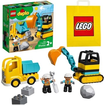 LEGO DUPLO 10931 CIĘŻARÓWKA WYWROTKA KOPARKA