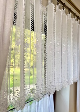 Zazdrostka Gipiura Biała Panel Firana Kuchnia wysokość 70 cm