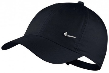 Czapka bejsbolówka NIKE Metal NK H86 Młodzieżowa CZARNA Sportowa