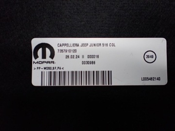 POLIČKA ZADNÍ KUFRU 7357910120 JEEP AVENGER 24R