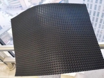 Коврик противоскользящий, резиновый, цвет: черный ПИРАМИДА, толщина 3 мм.