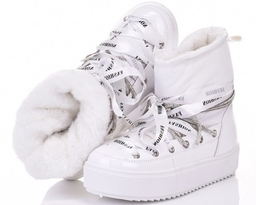 МОДНЫЕ СНЕЖНЫЕ БОТИНКИ С МЕХОМ ЗИМНИЕ БОТИНКИ НА ПЛАТФОРМЕ