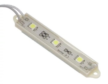 Moduł led 3x plcc2 biały zimny 10000K 2szt