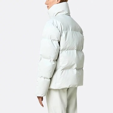 Rains Kurtka Rains Boxy Puffer Jacket 1522 OFF WHI