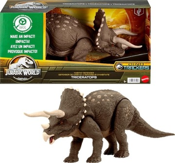 Jurassic World Dinozaur FIGURKA Triceratops Obrońca Środowiska Eko HPP88