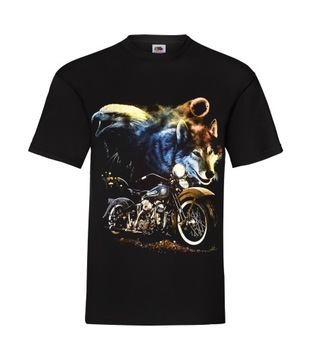 T-Shirt Młodzieżowy WILK ORZEŁ HARLEY EAGLE 164cm