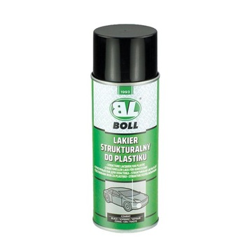 СТРУКТУРНАЯ КРАСКА ДЛЯ ПЛАСТИКА BOLL 400ML ЧЕРНАЯ СПРЕЙ / BOLL
