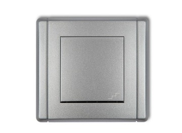 łącznik schodowy Podtynkowy Karlik srebrny 7FWP-3 pojedynczy 10A Flexi