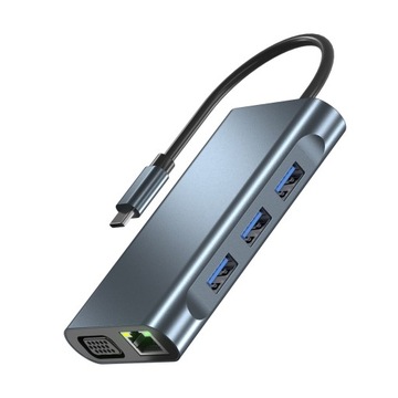 2311 8 in 1 USB-C / Type-C to USB HUB Adapter