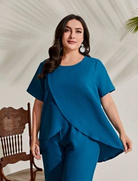 NK250 Tunika i Spodnie Wide Leg SHEIN Curve XL