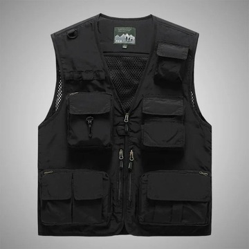 Multi Pocket Men's Vest Outdoor Tactical Hunting S