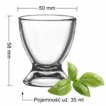 Kieliszki 35 ml do nalewki wódki jajek komplet 6 sztuk Glasmark