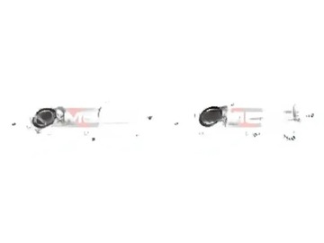 2X TŘMENY BRZDY KAMOKA PŘEDNÍ L+P DO CITROEN PEUGEOT TOYOTA 107, 108