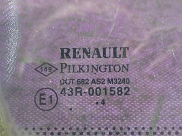 RENAULT MODUL 04- SKLO (OKNO) DVEŘNÍ DVEŘE PRAVÝ PRAVÁ PŘEDNÍ MALÉ TROJŮHELNÍK